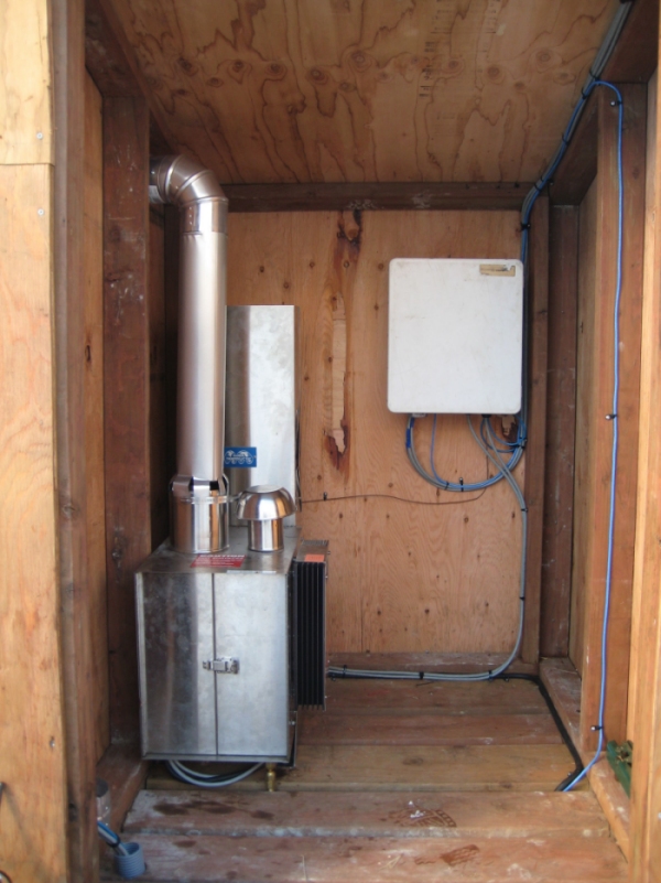 The Thermal Electric Generator and equipment locker on Sedanka Island.