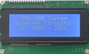 LCD display.