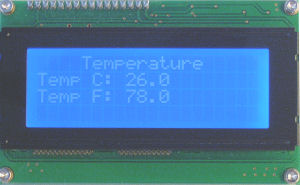 LCD display.